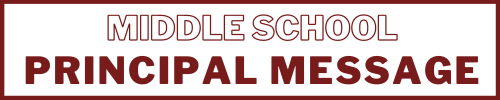 Middle School Principal Message